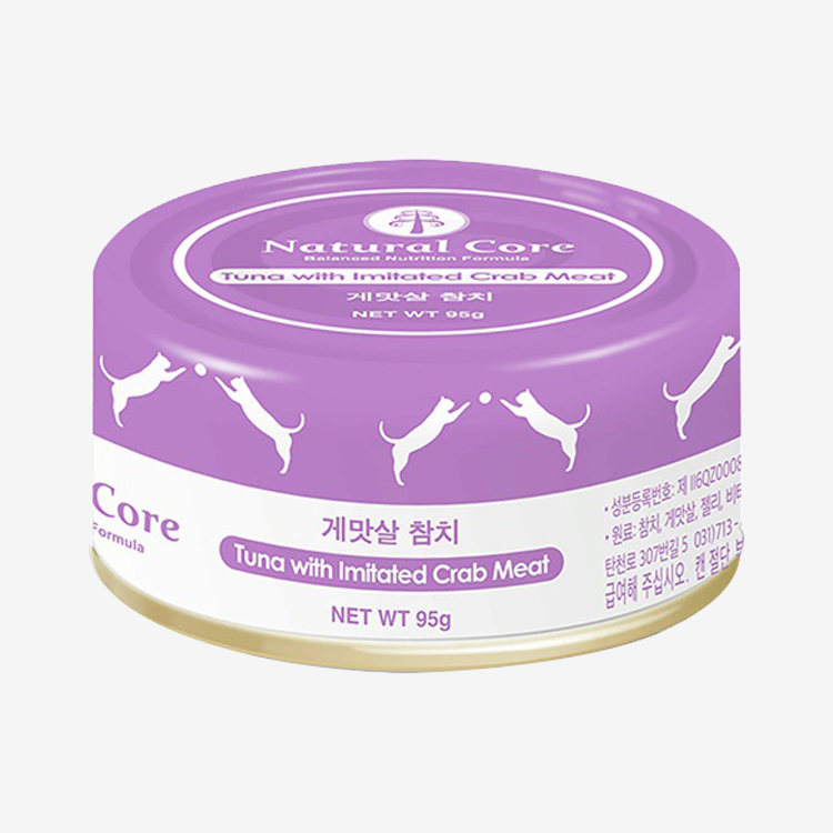 [1개/12개/24개] 네츄럴코어 캣 참치&게살 캔 (95g) 1번째 이미지