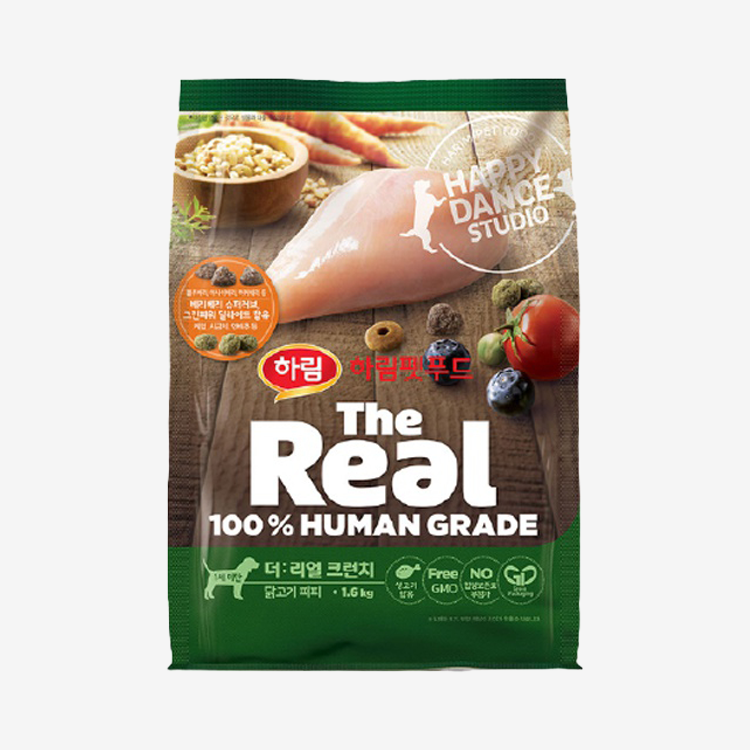 하림 더리얼 독 크런치 닭고기 퍼피 (1.6kg) 1번째 이미지