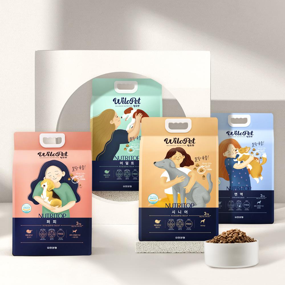 [유통기한 25년 12월 26일] [샘플] 윌로펫 뉴트리탑 퍼피 말랑육즙 소프트사료 30g 2번째 이미지