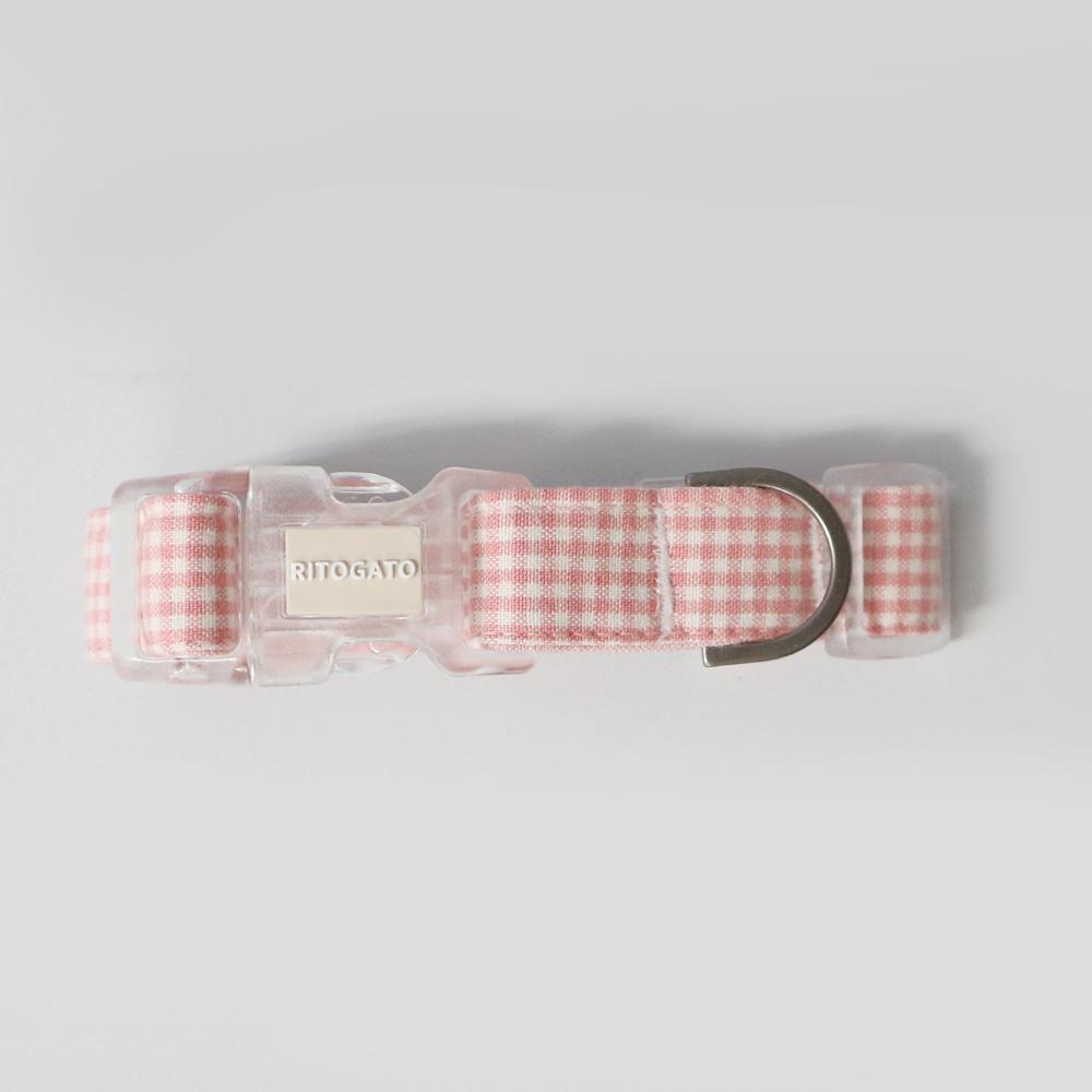 리토가토 코튼캔디 목줄 핑크 (S/M/L) 3번째 이미지