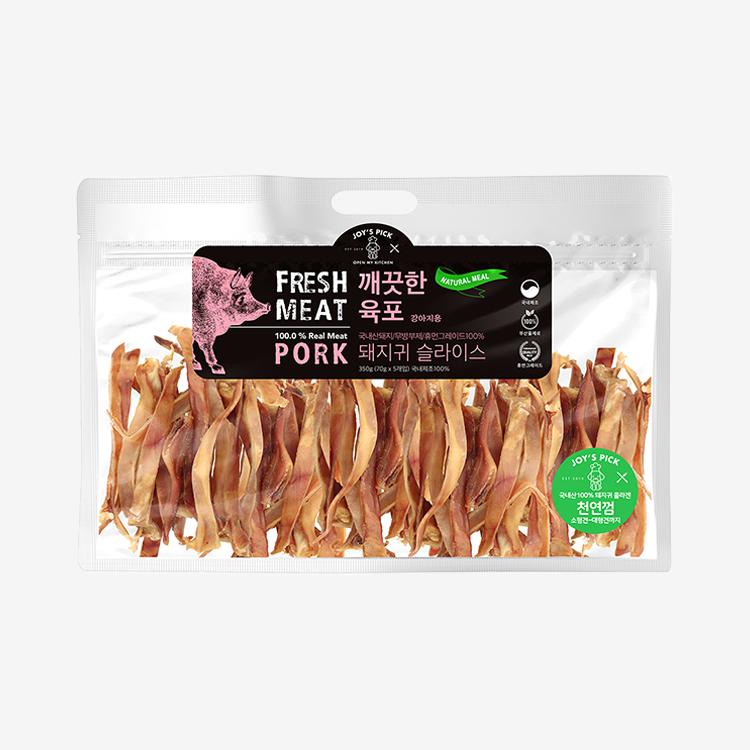 오래오래프로젝트 깨끗한육포 돼지귀슬라이스 (350g) 1번째 이미지
