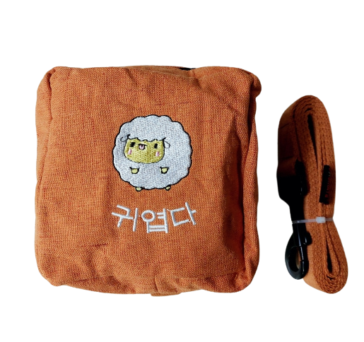 냥슬아치 귀엽다 백팩하네스 리드줄 (핑크/오렌지/블루) 3번째 이미지