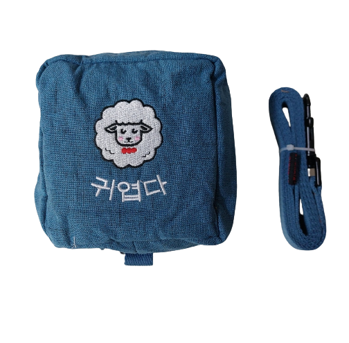 냥슬아치 귀엽다 백팩하네스 리드줄 (핑크/오렌지/블루) 4번째 이미지