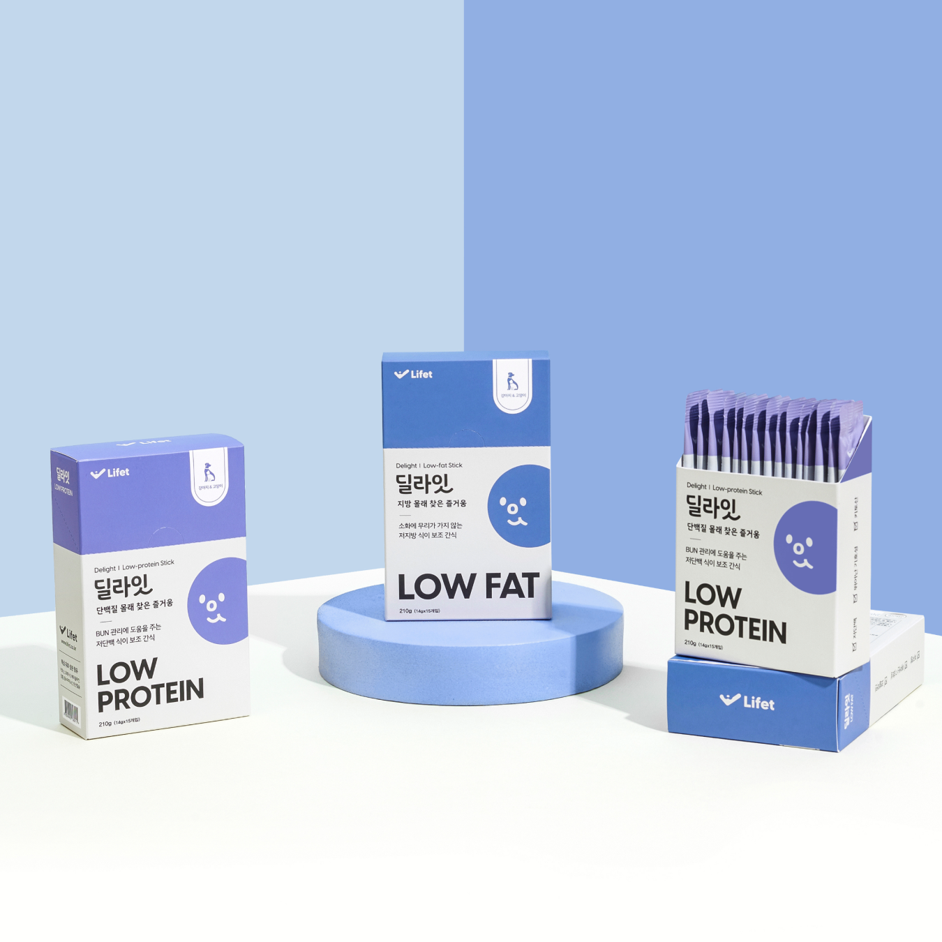 라이펫 딜라잇 low protein 스틱 (14g x 15개입) 신장/신부전 영양 간식 3번째 이미지