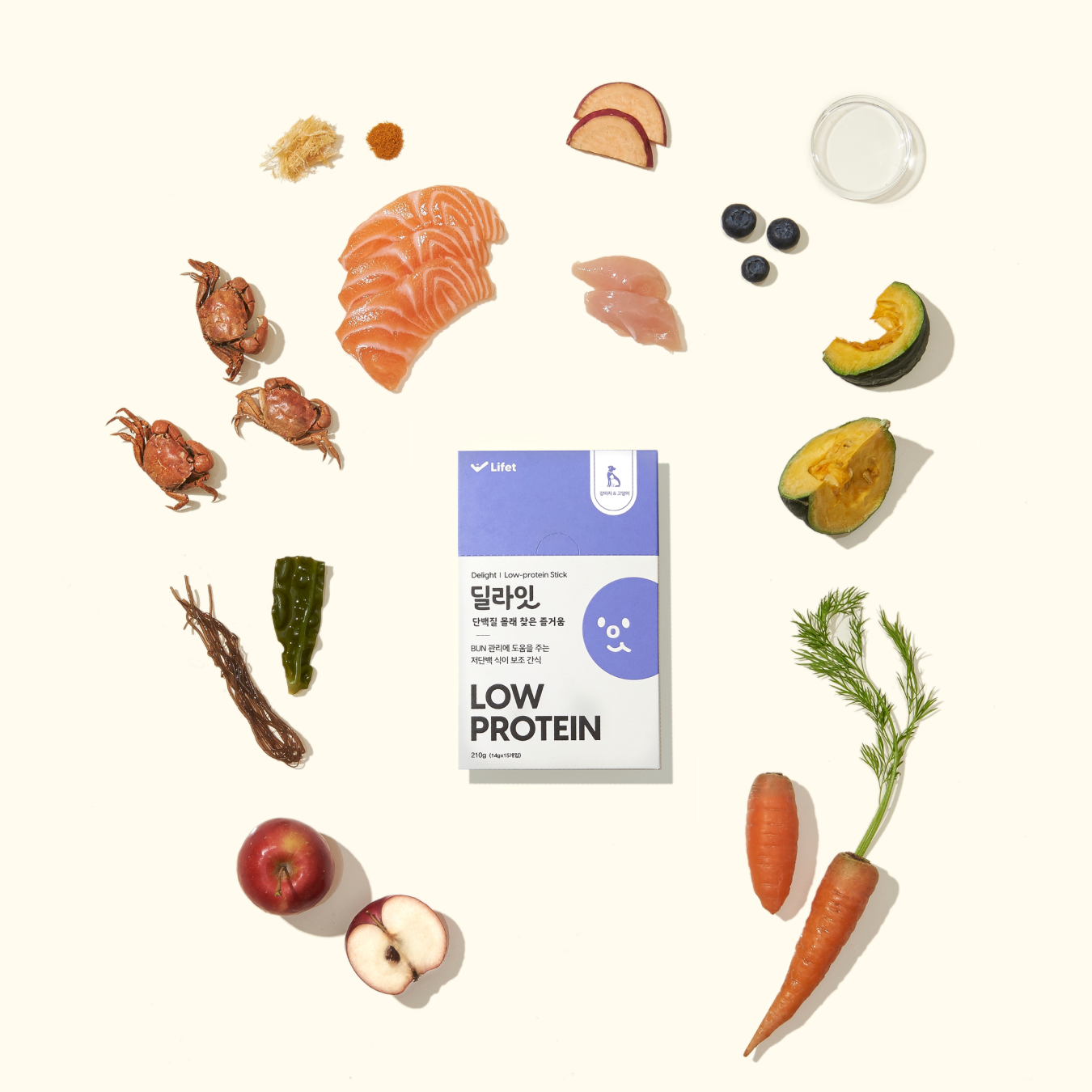 라이펫 딜라잇 low protein 스틱 (14g x 15개입) 신장/신부전 영양 간식 2번째 이미지