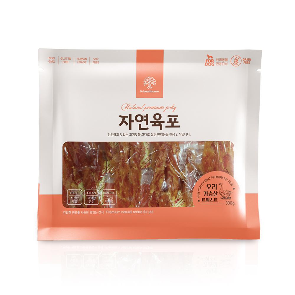 자연육포 오리가슴살 트위스트 300g 1번째 이미지