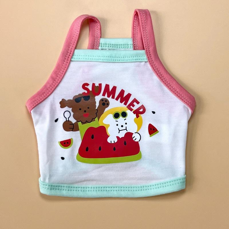 냥슬아치 섬머베케이션 고양이 강아지 나시 티셔츠 (2color) (S-XL) 4번째 이미지