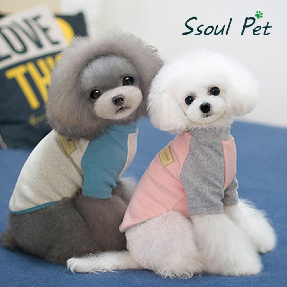 쏘울펫 강아지 애견 패션 기본 베이직 티셔츠 A 의류 옷 1번째 이미지