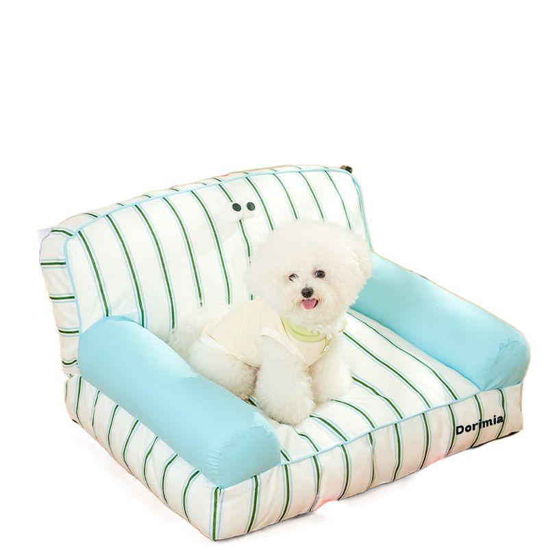 오늘멍냥 고양이 강아지 스트라이프 빅쇼파 침대 3번째 이미지