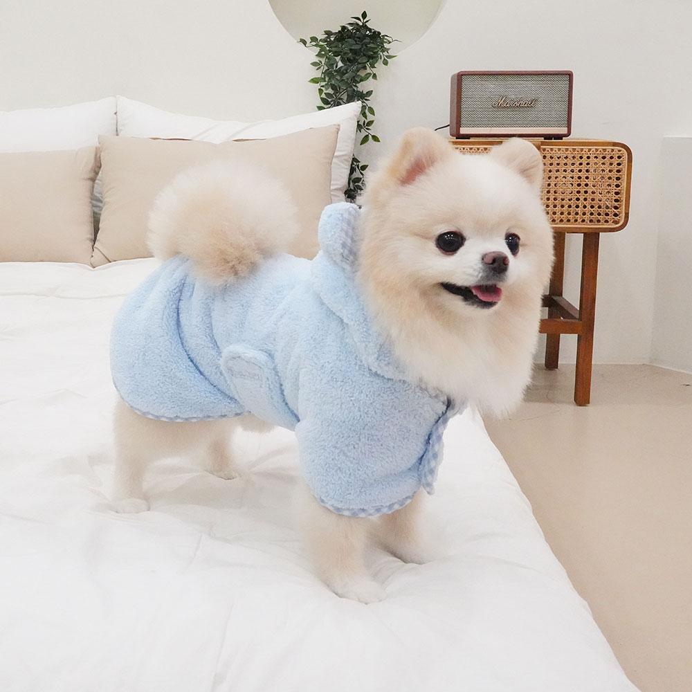 베일리펫 강아지 펫타올 드라이 샤워가운 블루 (B029_BL) 3번째 이미지